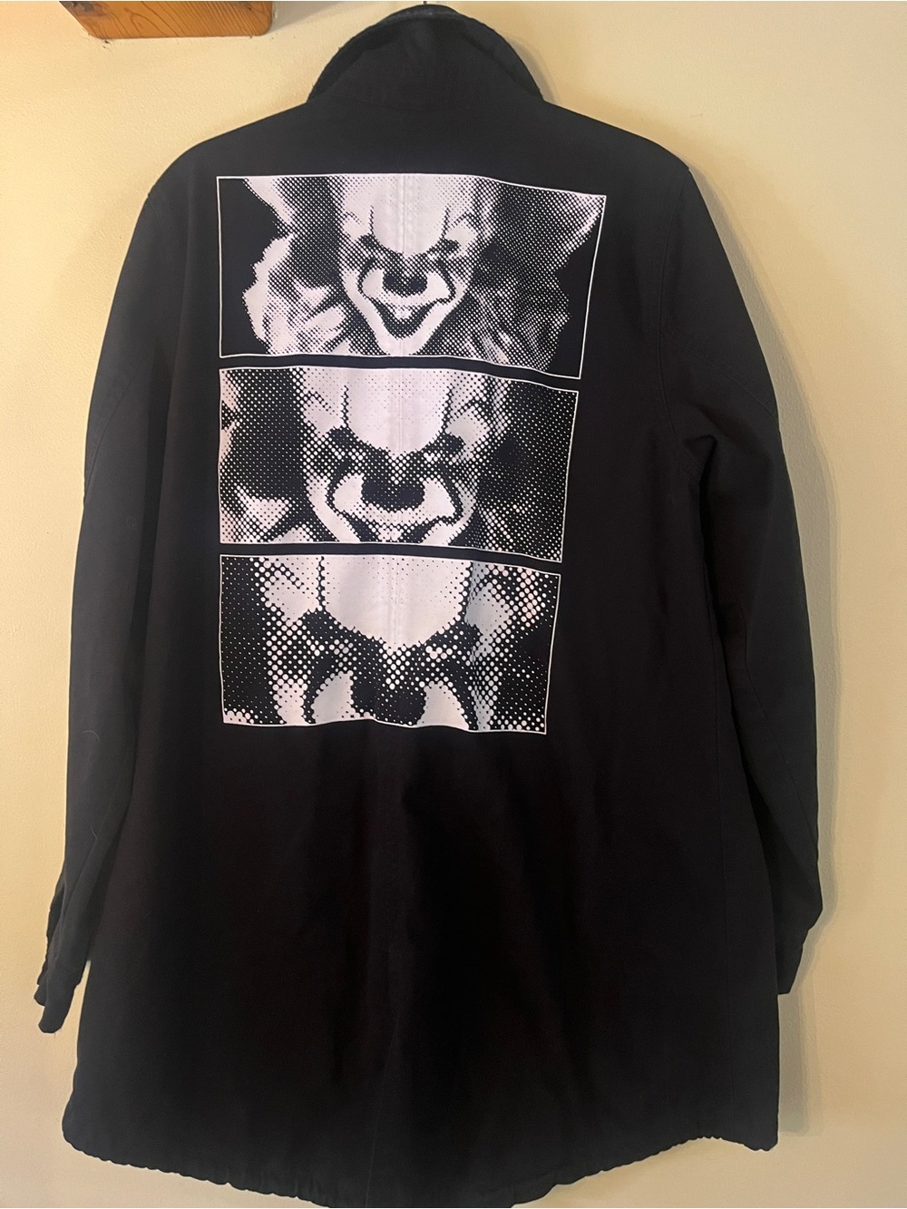 Halloween IT Movie official merch Black parka with LOSER Embroidery XL cotton - Picture 1 of 5